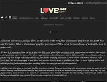 Tablet Screenshot of lovelighthire.com